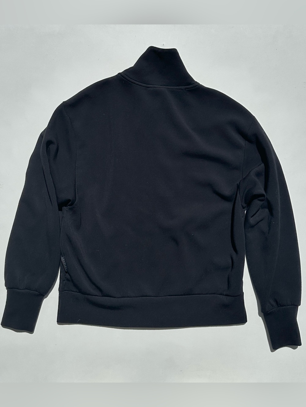 Varley Pelham Zip Through Black Zip-Front Black Women's Sweatshirt Jacket, XXS - Picture 7 of 16